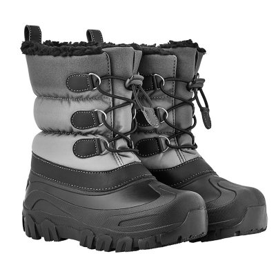 Kids black snow boots best sale