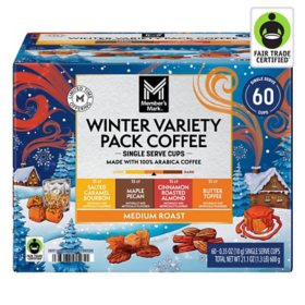 Member’s Mark Medium Roast Winter Coffee Pods, Variety Pack, 60 ct.