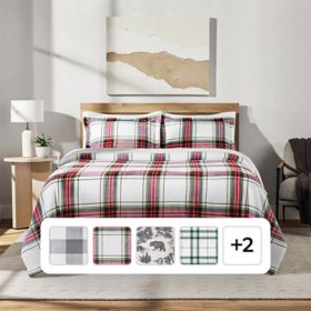 Member's Mark 3-Piece Plush Comforter Set, Assorted Sizes