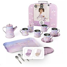 Member's Mark Tin Tea Set, 18 pcs.