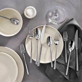 Member's Mark Premium 18/10 Stainless Steel 20 Piece Modern Flatware Set (Assorted Finishes)