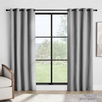 Member's Mark Blackout Curtains, 50” x 84”, Grey, 2 Panels 