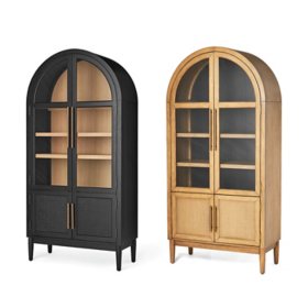 Member's Mark Enzo Storage Cabinet With Rattan Cabinet Doors