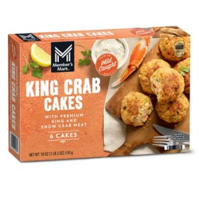 Member's Mark Wild Caught King Crab Cakes, Frozen, 6 ct.