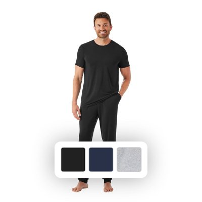 SoptoToxodo Mens Pajamas Set Velvet Long Sleeve Loungewear