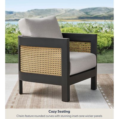 Member's Mark Enzo Deep Seating Set with Sunbrella Fabric