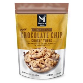 Member's Mark Chocolate Chip Cookie Thins, 16 oz.