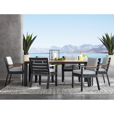 ( pickup 2 boxes )Member's Mark Vista Dining Set with Sunbrella Fabric, 7pc