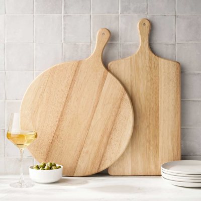 Member's Mark Set of 2 Rubber Wood Charcuterie Boards