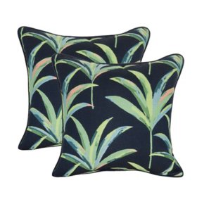Members Mark Jacquard Pillows with Sunbrella Fabric, Set of 2