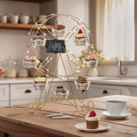 Gold Metal Rotating Dessert Wheel