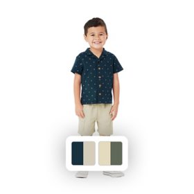 Member's Mark Toddler Boys 2-Piece Button Down Tee Playwear Set	