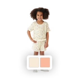 Member's Mark Toddler Girls 2-Piece Crinkle Knit Playwear Set