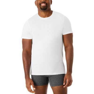 MEMBER'S MARK MEN'S 6PK CREW T SHIRT:- L