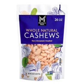 Member's Mark Whole Natural Cashews, 26 oz.