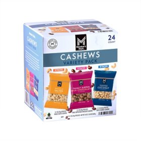 Member's Mark Cashew Variety Pack, 1 oz., 24 pk.