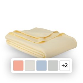 Member's Mark Reversible Cozy Gauze Plush Throw,  60" x 70"