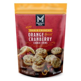 Member's Mark Orange Cranberry Cookie Thins, 16 oz.