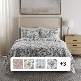 Member’s Mark 3-Piece Printed Quilt Sets, Assorted Sizes