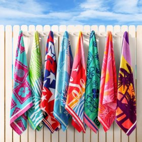 Member's Mark 2-Pack Oversized Beach Towels, 40" x 72"