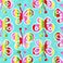 Butterflies, variant on Member's Mark 2-Pack Kids Beach Towel, 30" x 60"