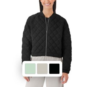 Member's Mark Women's Quilted Bomber Jacket		 		 		 		 		 		