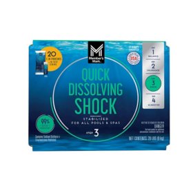 Member's Mark Quick Dissolving Shock 20lb with 10 Test Strips