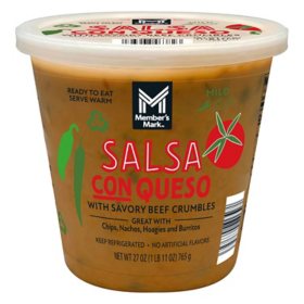 Member's Mark Salsa Con Queso with Savory Beef Crumbles, 27 oz.