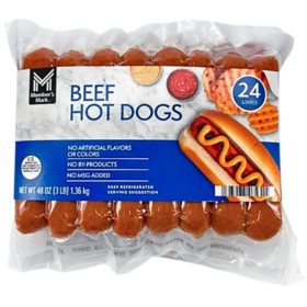 Member's Mark Beef Hot Dogs, 2 oz., 24 ct.