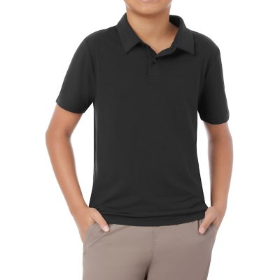 Member's Mark Boys Favorite Soft Polo Black S 6/7:- Black, S 6/7