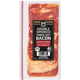 Member's Mark Double Smoked Thick Cut Bacon, 2 lbs., 2 pk.