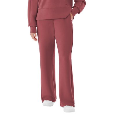 MEMBERS MARK SANDWASH WIDE LEG PANT - Washed Cranberry - Online Only 3XL:- Washed Cranberry - Online Only, 3XL