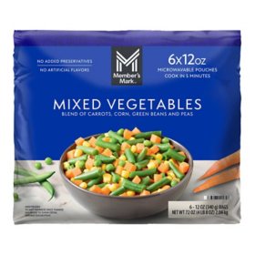 Member's Mark Mixed Vegetables, Frozen, 12 oz., 6 ct.