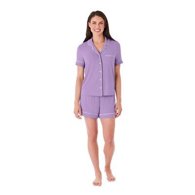 Member's Mark Short Sleeve And Short Notch Pajama Set Purple 3XL:- Purple, 3XL