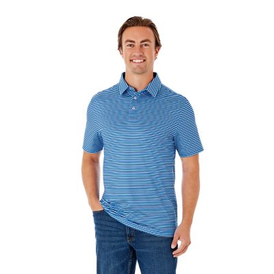 Member's Mark Pattern Polo Blue 3XL:- Blue, 3XL