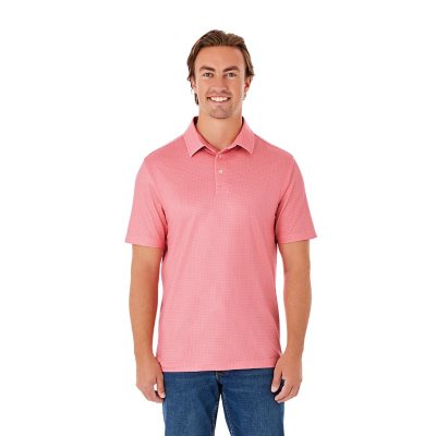 Member's Mark Pattern Polo Pink XL:- Pink, XL