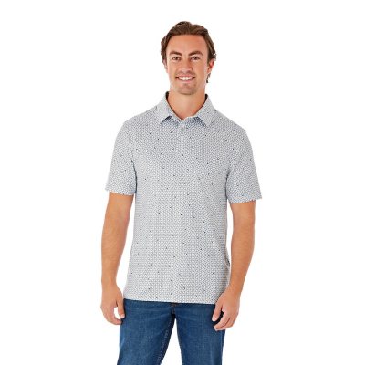 Member's Mark Pattern Polo White 4XL:- White, 4XL