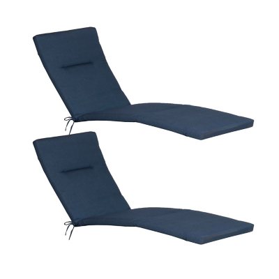 Member's Mark Chaise Lounge Cushions with Sunbrella Fabric, Set of 2:- Spectrum Indigo