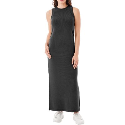 MEMBER'S MARK RIBBED TANK DRESS - BLACK XXL:- Black - Online Only, XXL