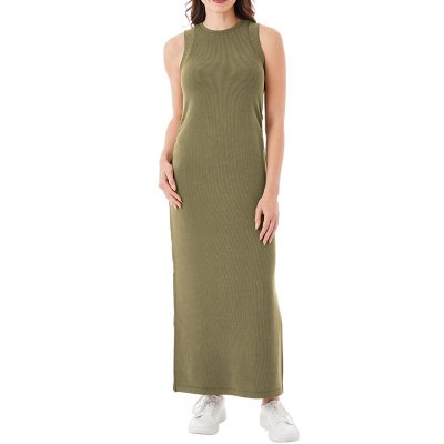 MEMBER'S MARK RIBBED TANK DRESS - OLIVE 3XL:- Olive - Online Only, 3XL