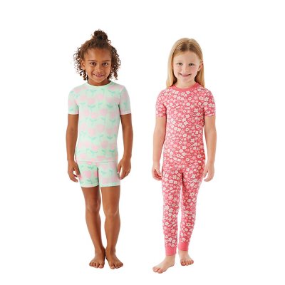 Member's Mark Girls 4Pk Pajama Green 6:- Green, 6