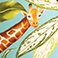 Tropical Giraffe, variant on Member's Mark 14'' Hanging Flower Pot with Stainless Steel Chain
