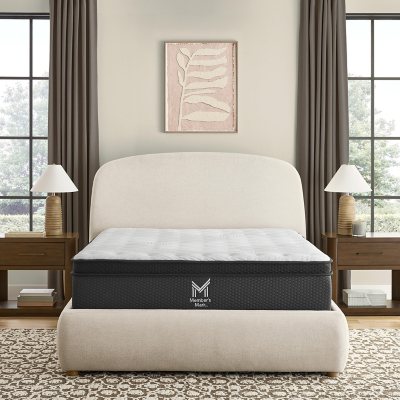 Member's Mark 13' Eurotop Hybrid Mattresses:- California King, Plush