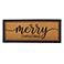 Merry Christmas, variant on Member's Mark Holiday Double Door Coir Doormat
