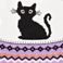 Black Cat, variant on Member's Mark Women's Halloween Sweater