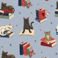 Cat Book Club, variant on Member's Mark Avid Reader Lounge Throw, 60" x 70"