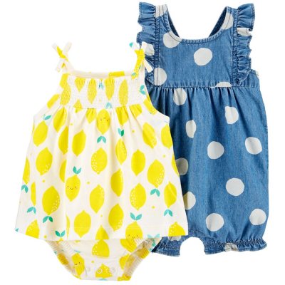 Carter's lemon romper hotsell