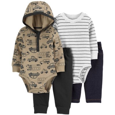 Carter's Boys 4 Piece Bodysuit Pant Set - Sam's Club