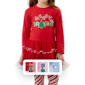 Counting Daisies Toddler & Girls Holiday Tutu Set