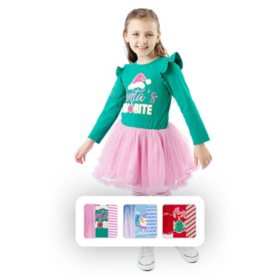 Counting Daisies Toddler & Girls Holiday Tutu Set